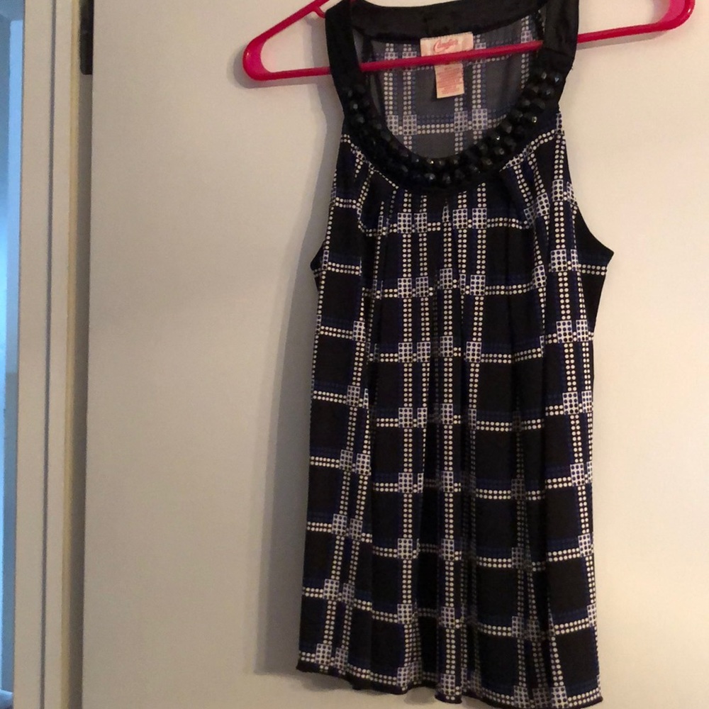 Candies Black Embellished Blouse Medium
